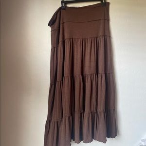 Gypsy style brown skirt
